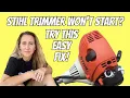 Stihl trimmer won t start or has no power How to adjust the valves on a Stihl 4 mix Repair Vlog