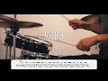旅路　藤井 風　Drum Cover　ドラム譜面