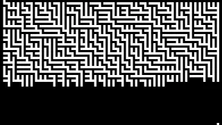 Maze generation with binary tree algorithm