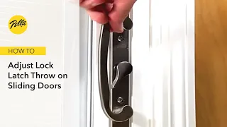 How To Adjust Lock Latch Throw on Sliding Doors