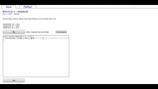 Java CodingBat Warmup-1 makes10