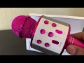 WS858 Wireless karaoke microphone with recording unbox How to charge karaoke mic