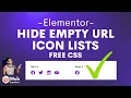 Hide Empty URL Icon List Items - Dynamic ACF Custom Fields