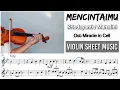 Mencintaimu - Krisdayanti (Mahalini Version) || Violin Sheet Music