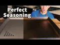 SteelMade Junior Pro Flat Top Griddle Initial Seasoning