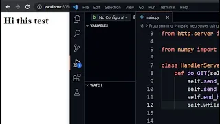 how to make web server using python