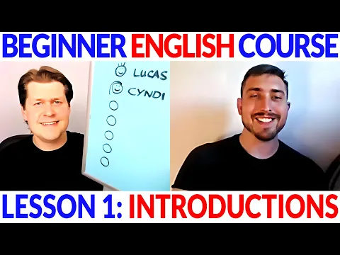 Principiante fácil Inglés Curso Lección 1: Introductions: First & Last Names | Input comprensible (CI)