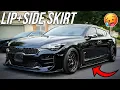 Starting the KIA STINGER Build Front lip Side skirt