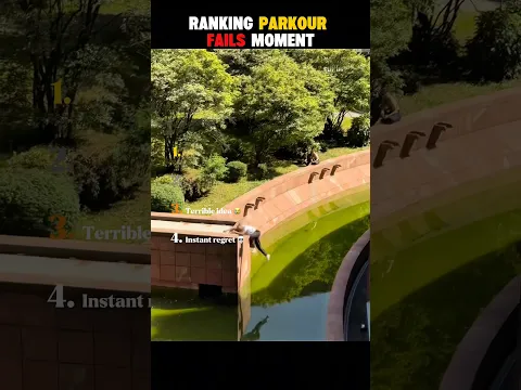 Ranking Parkour Failed Moments!💀💀 #shorts