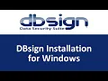 DBsign Installation For Windows