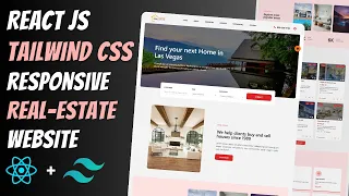 Complete Responsive REAL ESTATE Website using REACT JS TAILWIND CSS React Tailwind Project