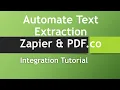 How to Automate Text Extraction from Image or Scanned PDF Receipts using PDF co and Zapier