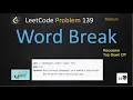 word break word break leetcode interviewbit leetcode 139 recursive top down dp september