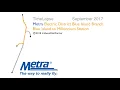 4K TimeLapse Metra Electric Blue Island - Millennium Station September 2017