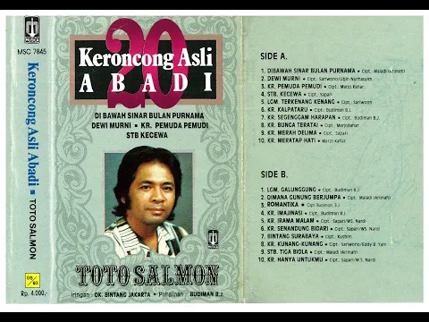 Download MP3 DIMANA GUNUNG BERJUMPA - Toto Salmon (Album 20 Keroncong Asli Abadi)