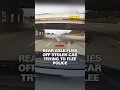Rear axle flies off stolen car trying to flee Michigan police
