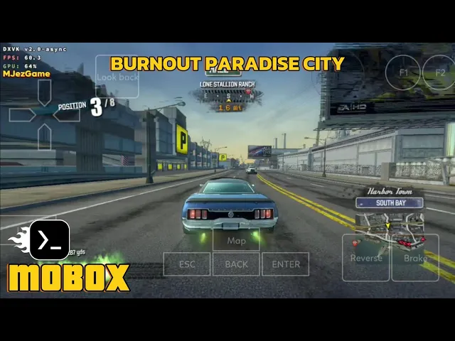 Mobox - Gameplay Burnout Paradise City - Emulator Windows Android