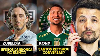 AS COBRANÇAS DE ZUBELDIA NO SÃO PAULO! SANTOS AINDA PODE CONTRATAR RONY?