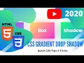 CSS Gradient Drop Shadow Quick CSS Tips Tricks