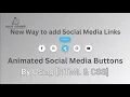 Social Media Buttons with Tooltip on Hover using only HTML CSS MAH Coder
