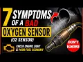 7 Symptoms of a Bad Oxygen Sensor O2 Sensor Check Engine Light Poor Fuel Economy