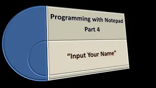 Notepad Programming Input Name P1