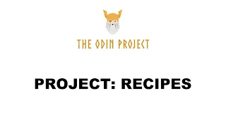 Project Recipes - Foundations
