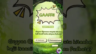 Sagantaa Gaafiif Deebii Kutaa 3ffaa Gaafii 11 15 Deebii Isaanii Waliin 