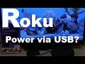 Roku Streaming Device powering via USB or wall outlet