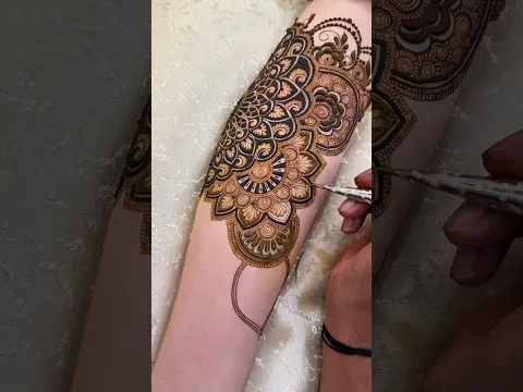 6 घंटे की ब्राइडल मेहंदी #henna #mehndi #hennatattoodesign #mehandi #hennamagic #organichenna