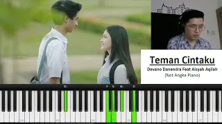 Download Devano Danendra Feat Aisyah Aqilah - Teman Cintaku (Tutorial Piano + Not Angka) MP3