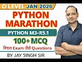 M3-R5 1 PYTHON PROGRAMMING MCQs O LEVEL PROGRAMMING O LEVEL PY