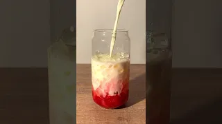 Strawberry Iced Latte Recipe In The Comments Coffee Homecafe Icedlatte 