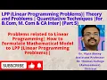 LPP Linear Programming Problems Quantitative Techniques B Com M Com CA Inter