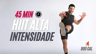Treino em casa - Cardio Hiit 45 MIN para fazer por 1 semana e da adeus a barriga!