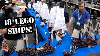LEGO Battle of Trafalgar with Huge Ships