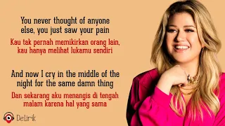 because of you kelly clarkson lyrics video dan terjemahan 