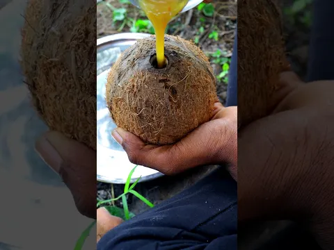 Coconut Inside Egg Stuffing #shorts