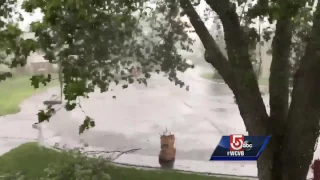Severe weather rolls through Woburn
