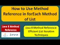 How to Use Method Reference in forEach Method of List Java 8 method reference