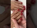 CND Shellac manicure in Rebellious Ruby