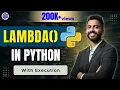 Lec-65 Lambda Function in Python with execution
