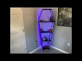 DIY Coffin Shelf How to Build Spooky Gothic Decor for The Home LED Back lit shelf