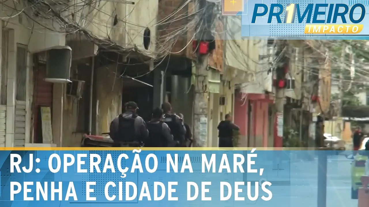 Helicópteros da polícia são baleados durante operação no Rio | Primeiro Impacto (09/10/23)