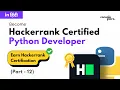 Build Your Logic With Python Python Hackerrank Solutions Q31 Q32 Earn Certification