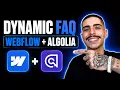 HOW TO CREATE A DYNAMIC FAQ PAGE IN WEBFLOW USING ALGOLIA SEARCH STEP-BY-STEP GUIDE 2026