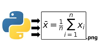 Rendering LaTeX Equations to an Image with Python