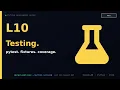 pytest assert fixtures mocking coverage L10 Pro