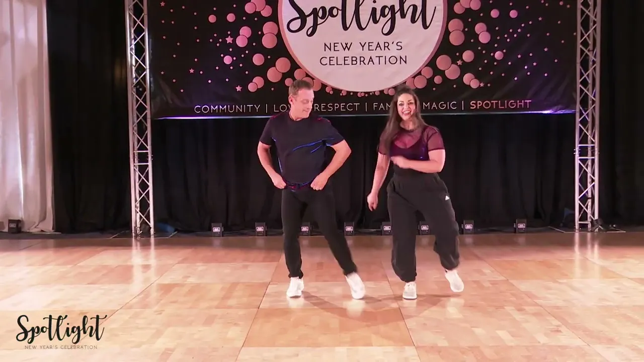 Spotlight New Year's Celebration 2023 Intermediate Pro Am Spotlight Jim Macaely with Ariel Peck