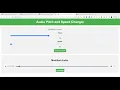 Node js Fluent-FFMPEG Pitch Speed Changer With Live in Browser Using Express
